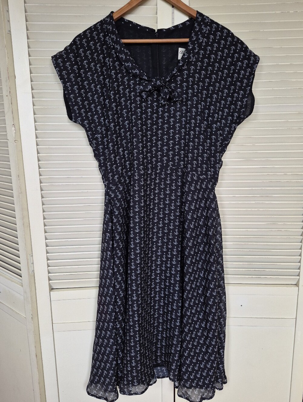 NWT Bettie Page by Tatyana "Tie Me Up" Anchor Pinup Dress Size XL